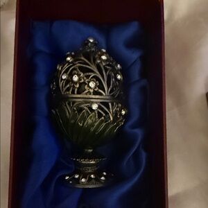 Crown Heritage collectible egg. This is a replicate of a famous Fabrege' egg